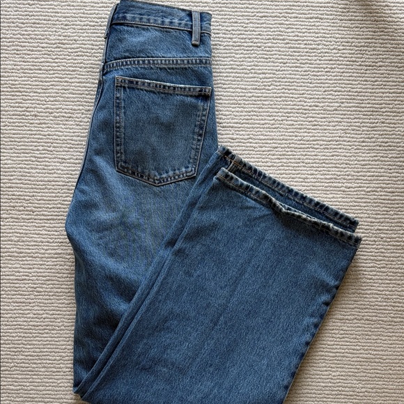 Zara Cross Front Hi Rise Wide Leg Jeans - Picture 8 of 9
